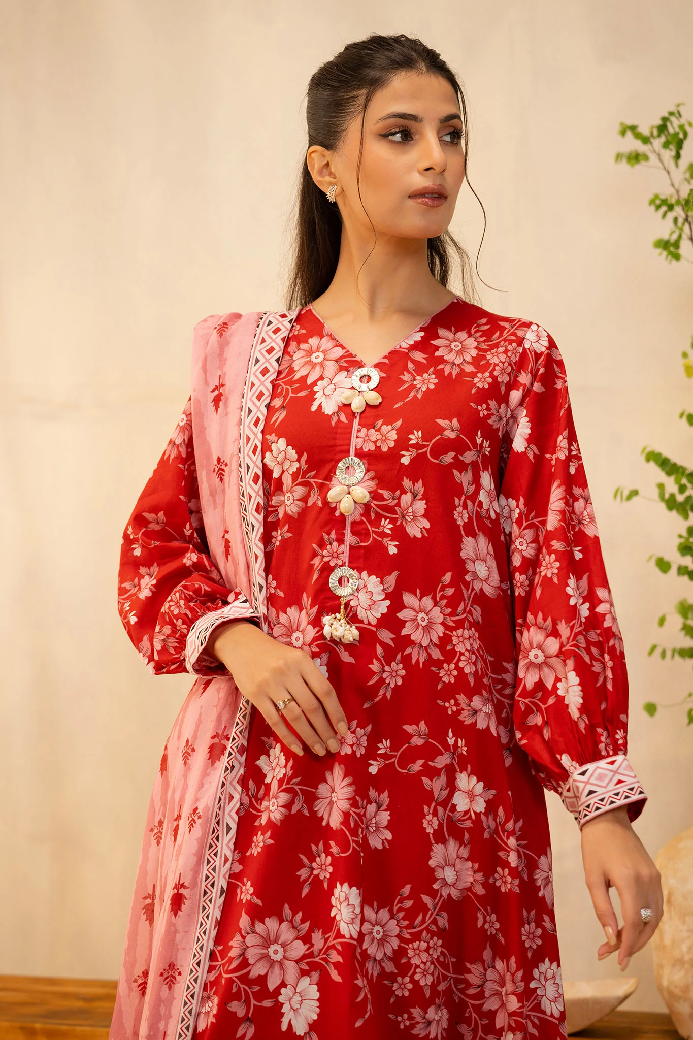 Zellbury Unstitched 3 Piece Summer Lawn Vol-02 Suit-WUS-0107 - Image 4