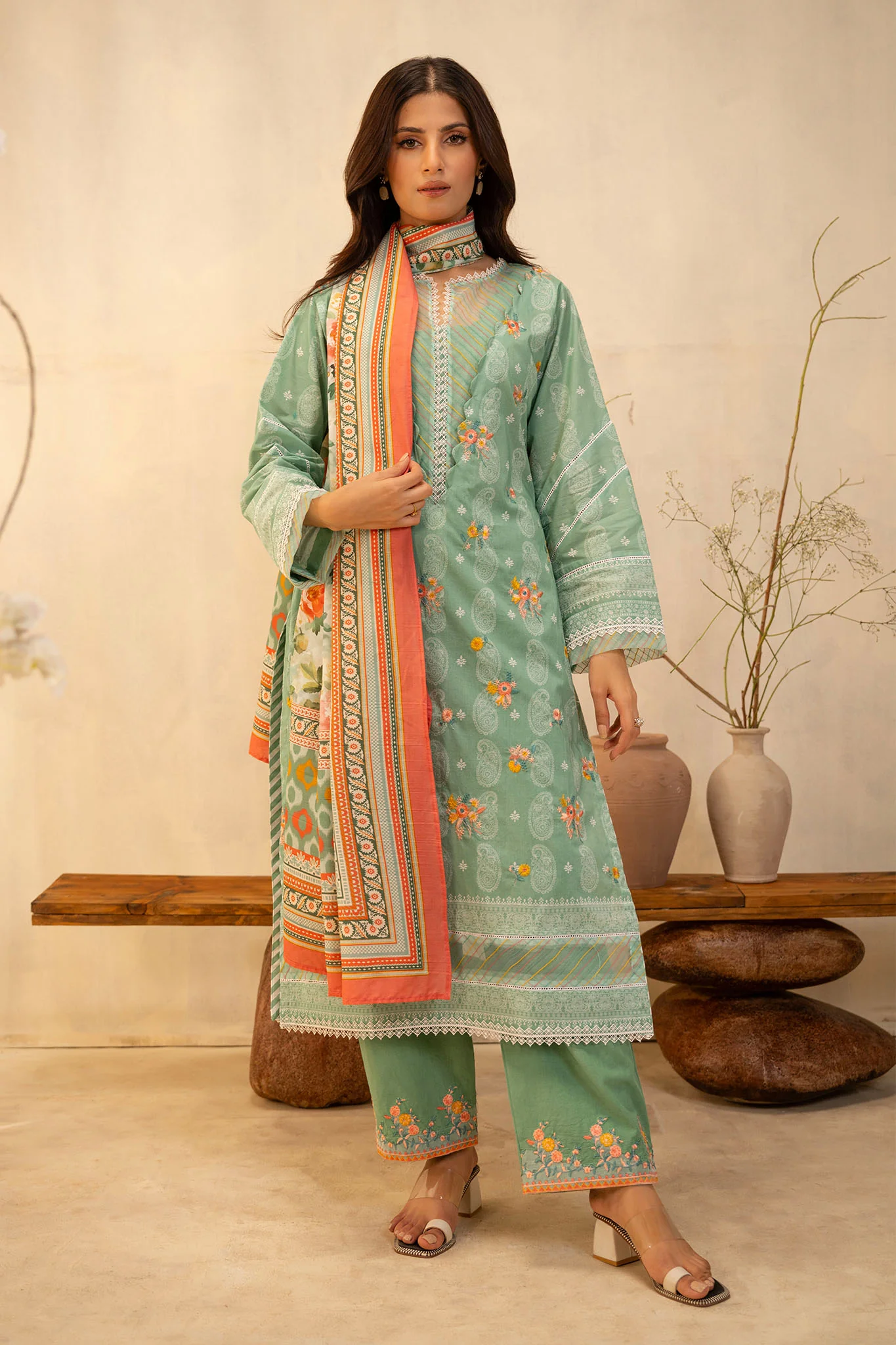 Zellbury Unstitched 3 Piece Summer Lawn Vol-02 Suit-WUS-0138