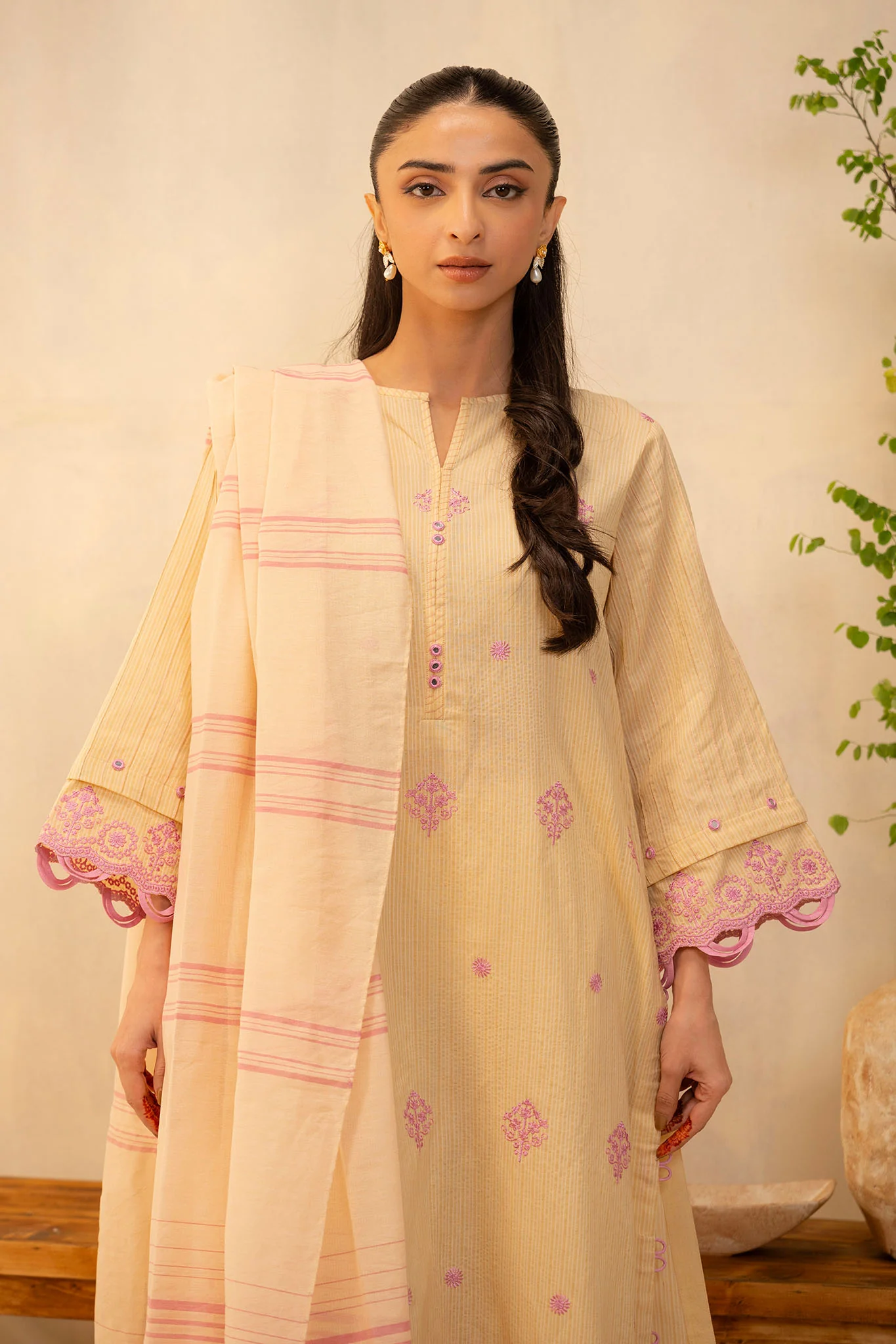 Zellbury Unstitched 3 Piece Summer Lawn Vol-02 Suit-WUS-0280 - Image 2
