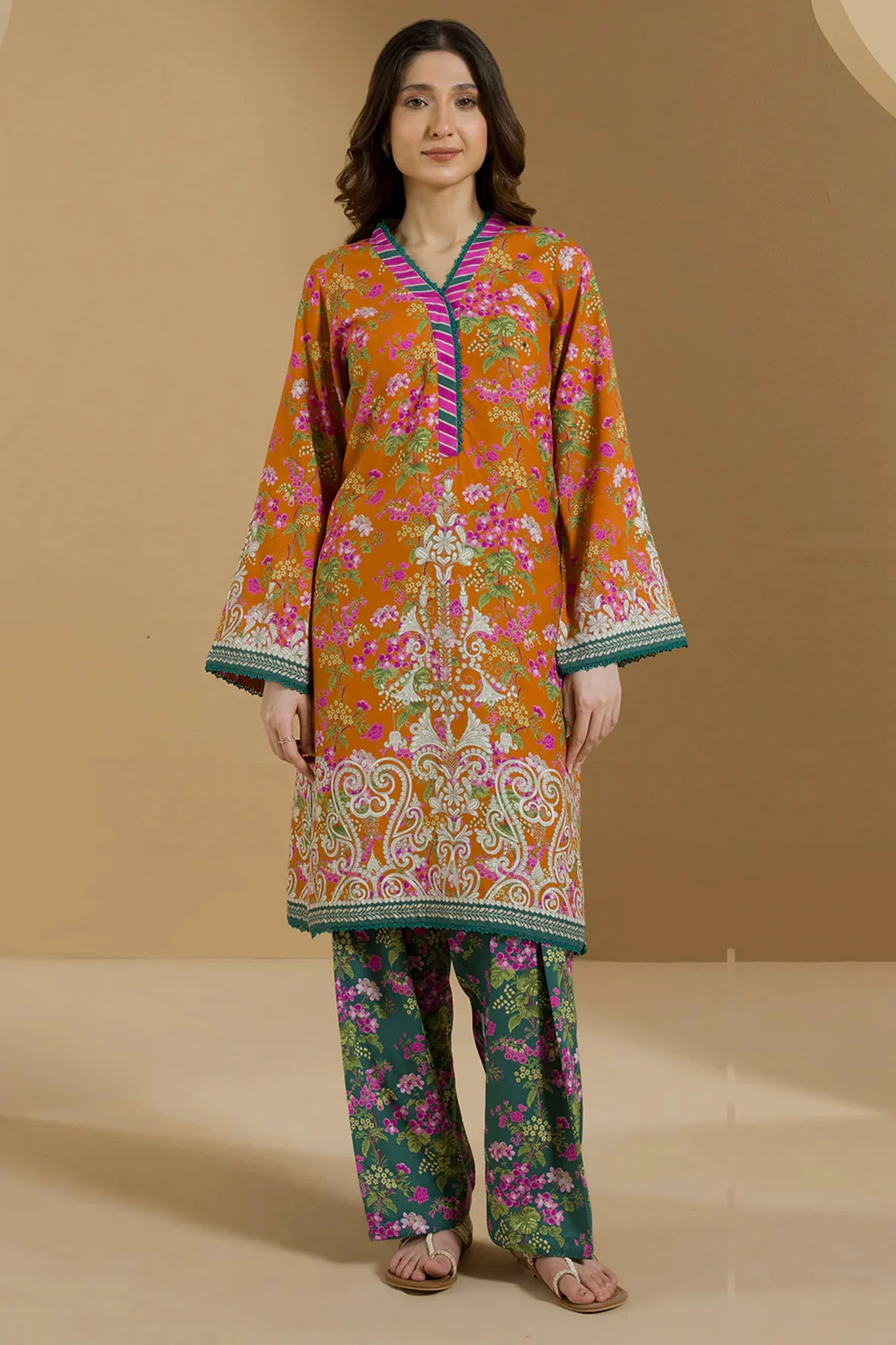 Zellbury Unstitched 2 Piece Winter Suit-WU-0087