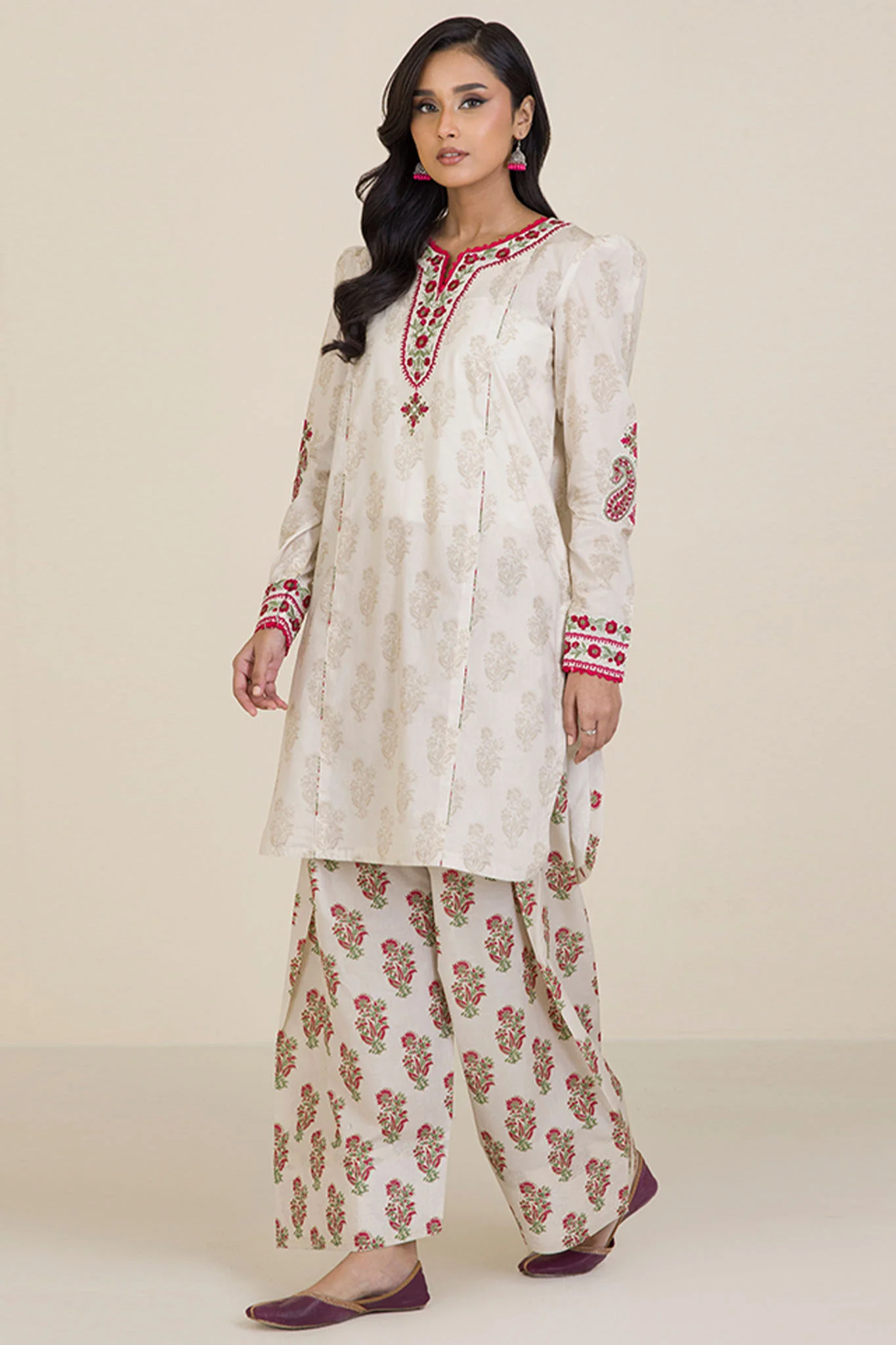 Zellbury Unstitched 2 Piece Lawn Suit-WUS-20555 - Image 2