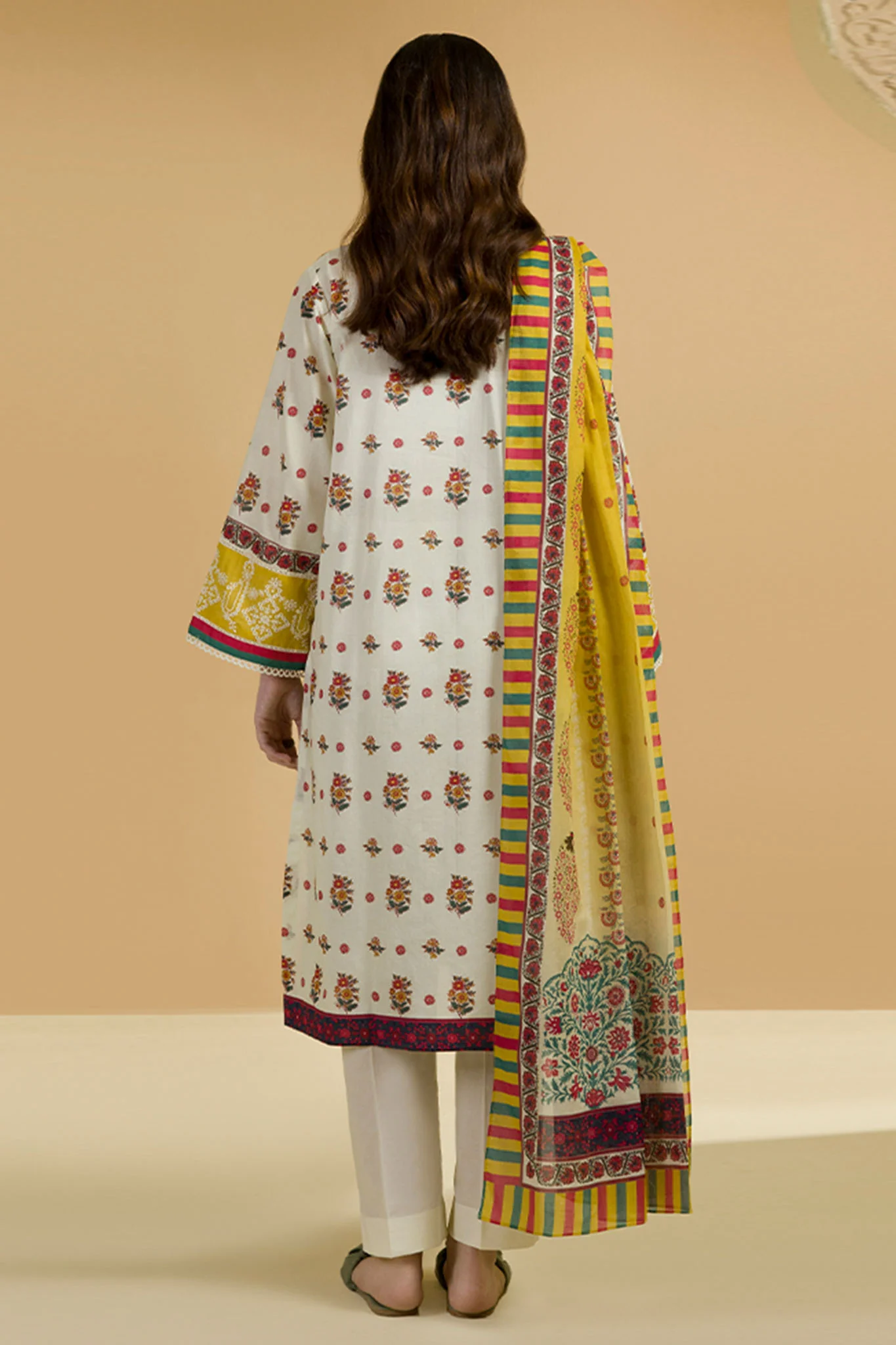 Zellbury Unstitched 2 Piece Lawn Suit-WUS-25702 - Image 3
