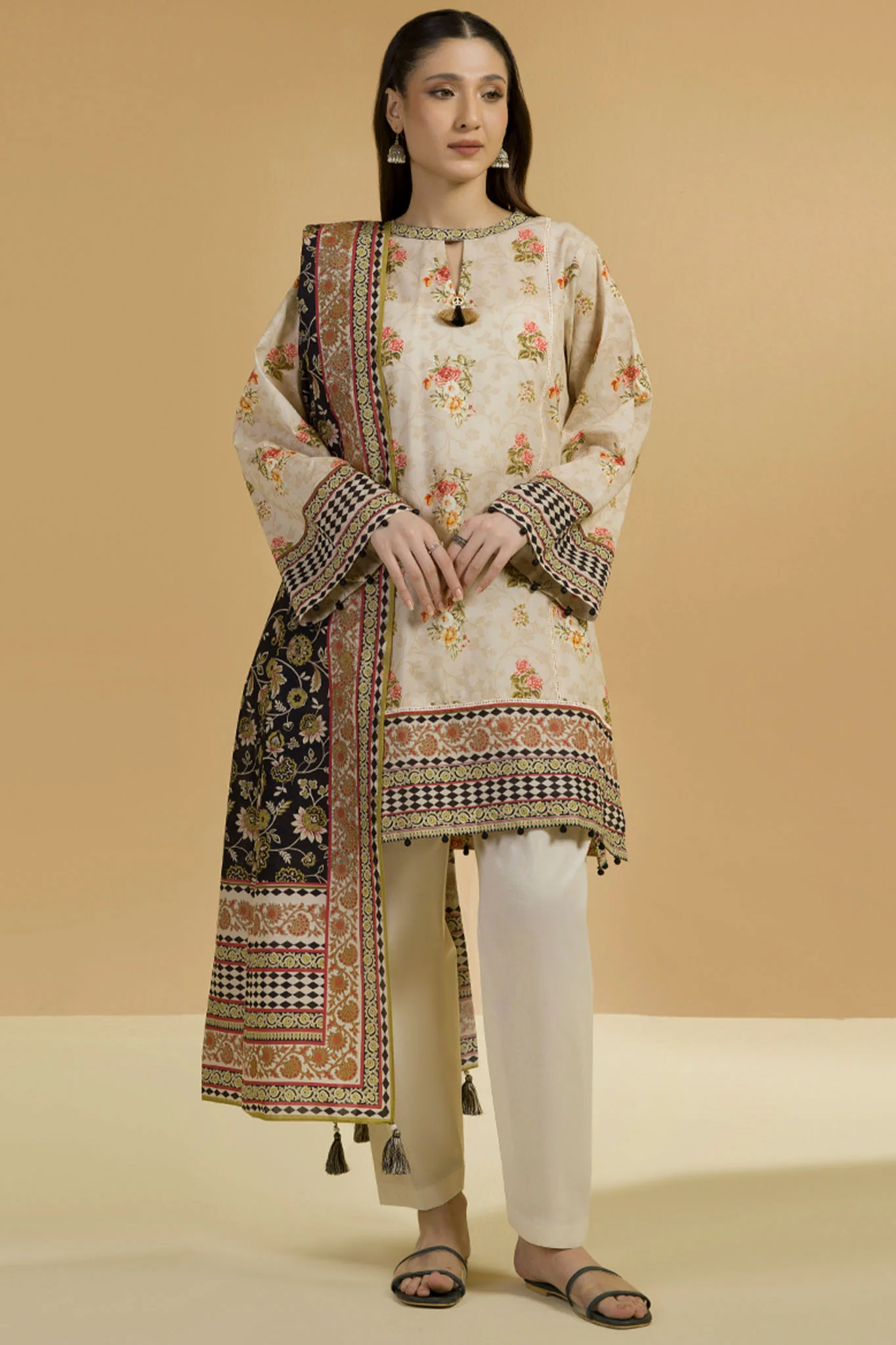 Zellbury Unstitched 2 Piece Lawn Suit-WUS-25713