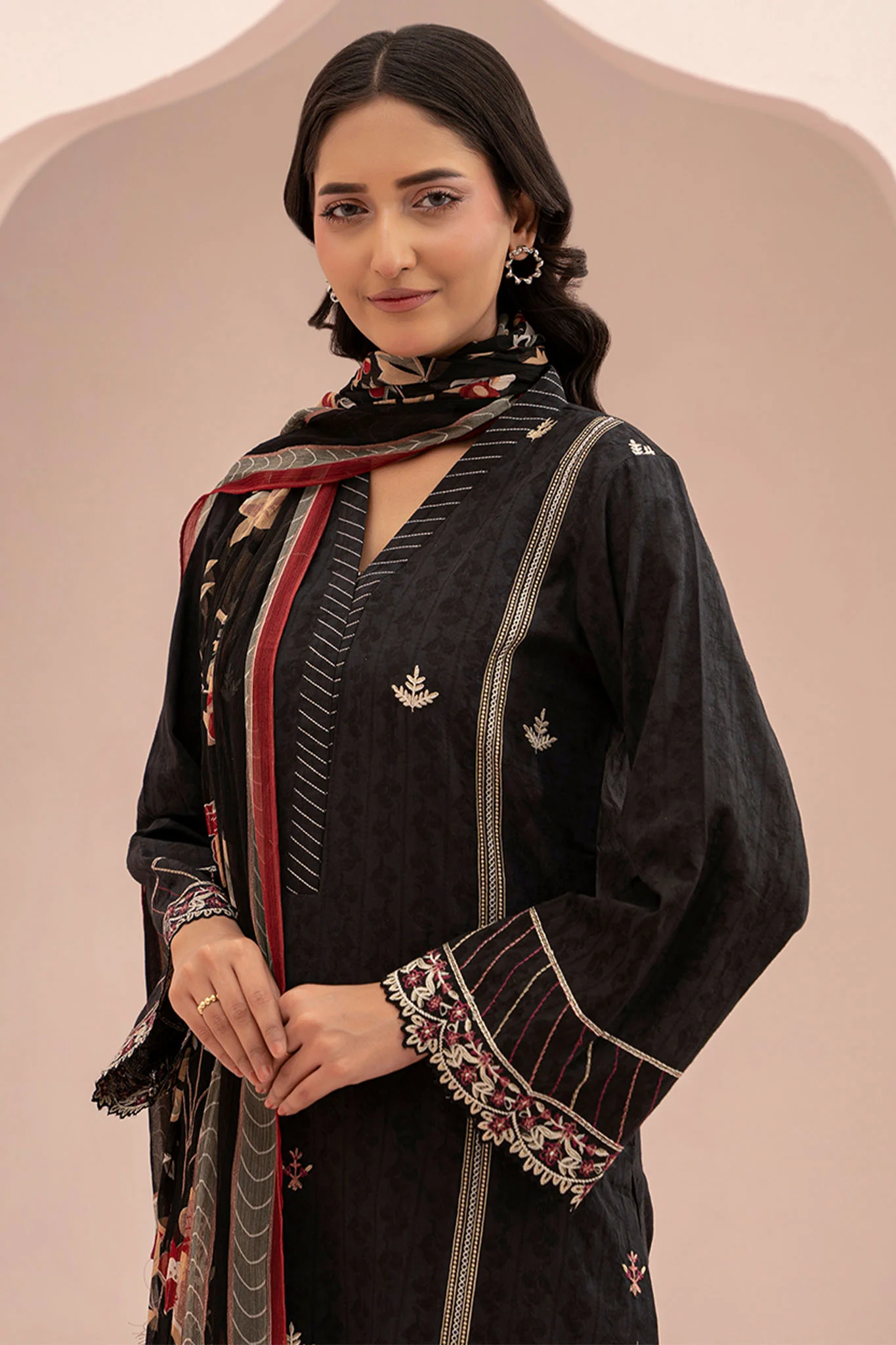 Zellbury Unstitched 3 Piece Lawn Suit-WUS-30402 - Image 2