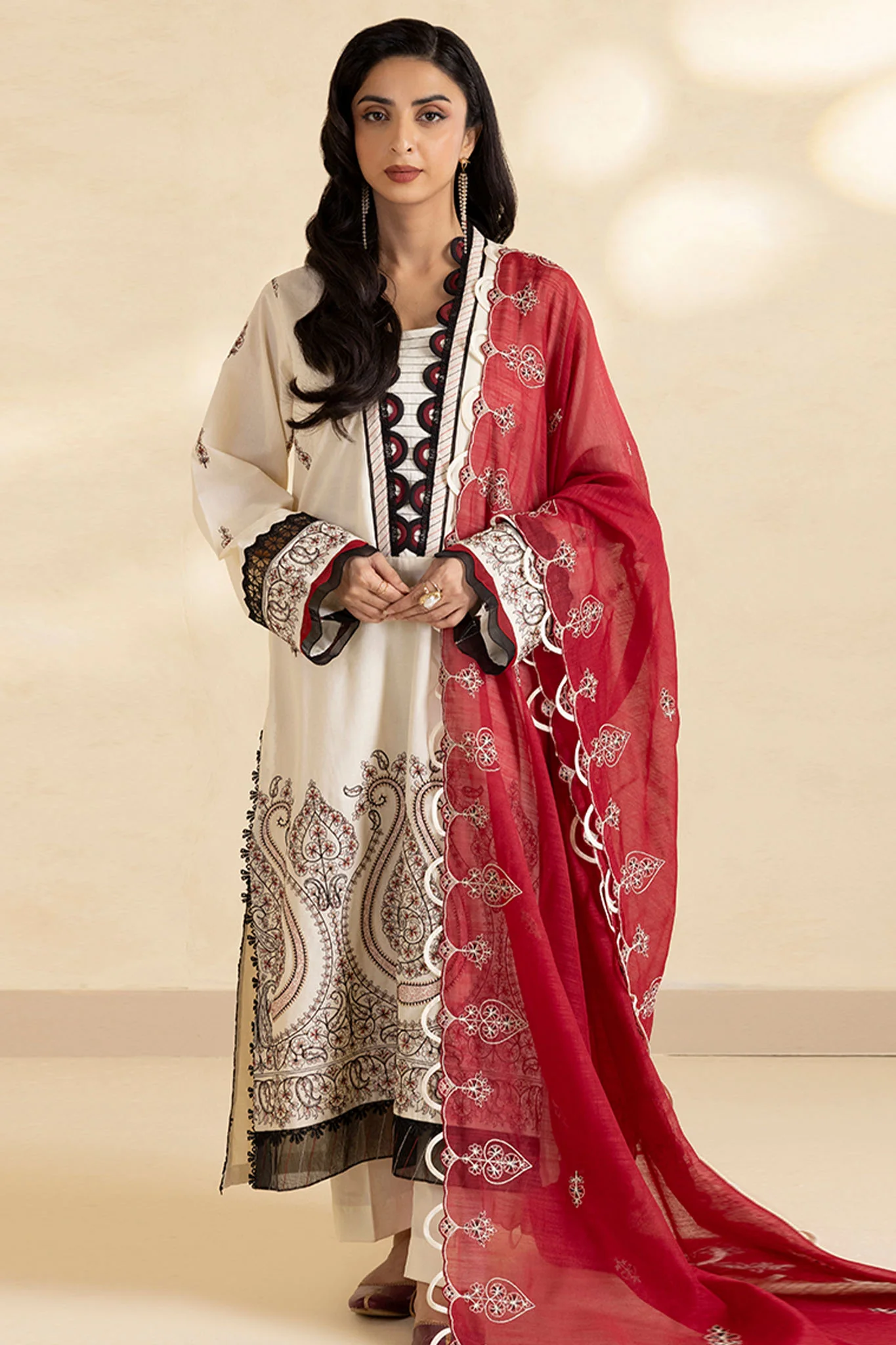 Zellbury Unstitched 3 Piece Lawn Suit-WUS-30470