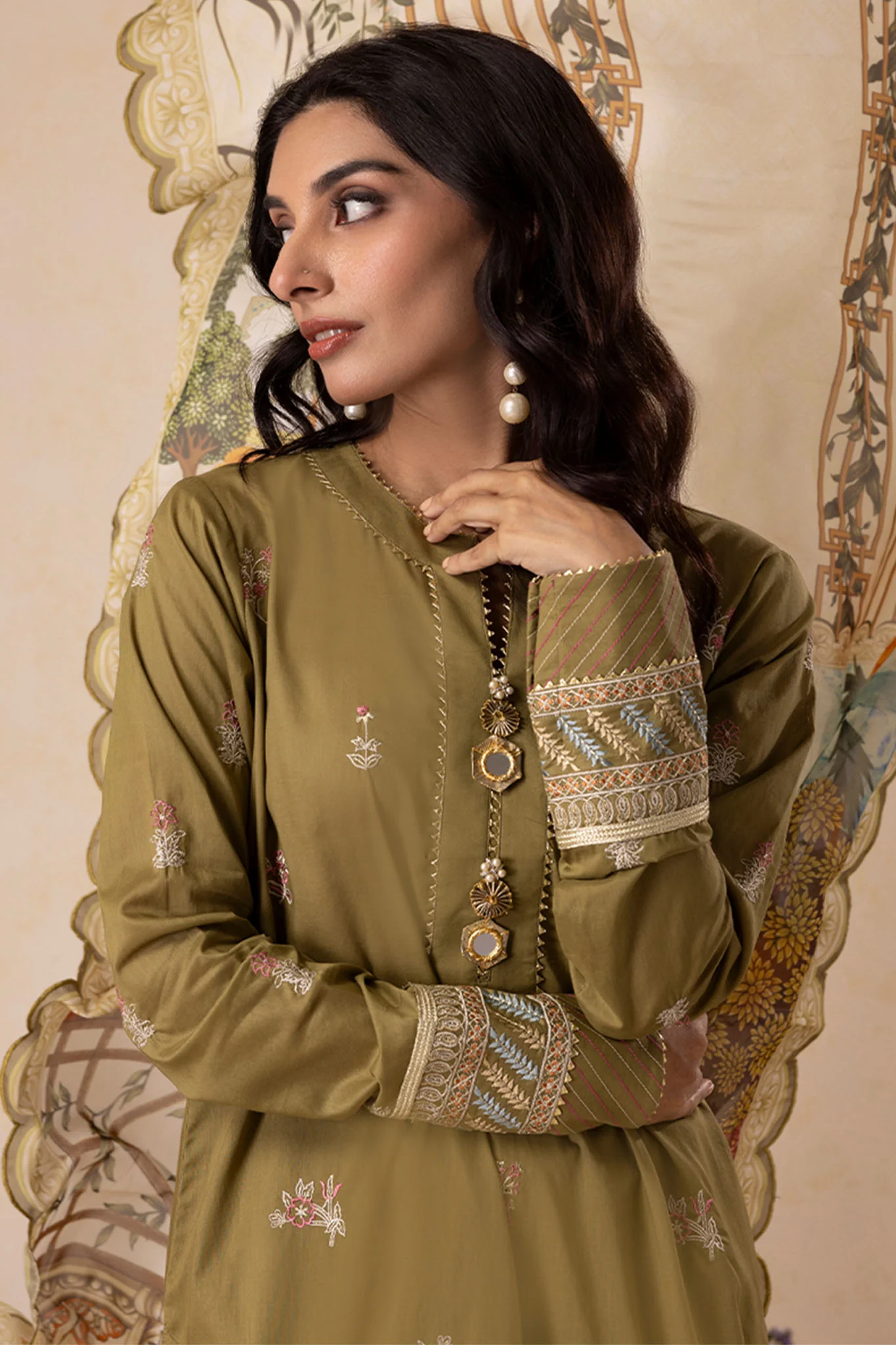 Zellbury Unstitched 3 Piece Lawn Suit-WUS-30604 - Image 3