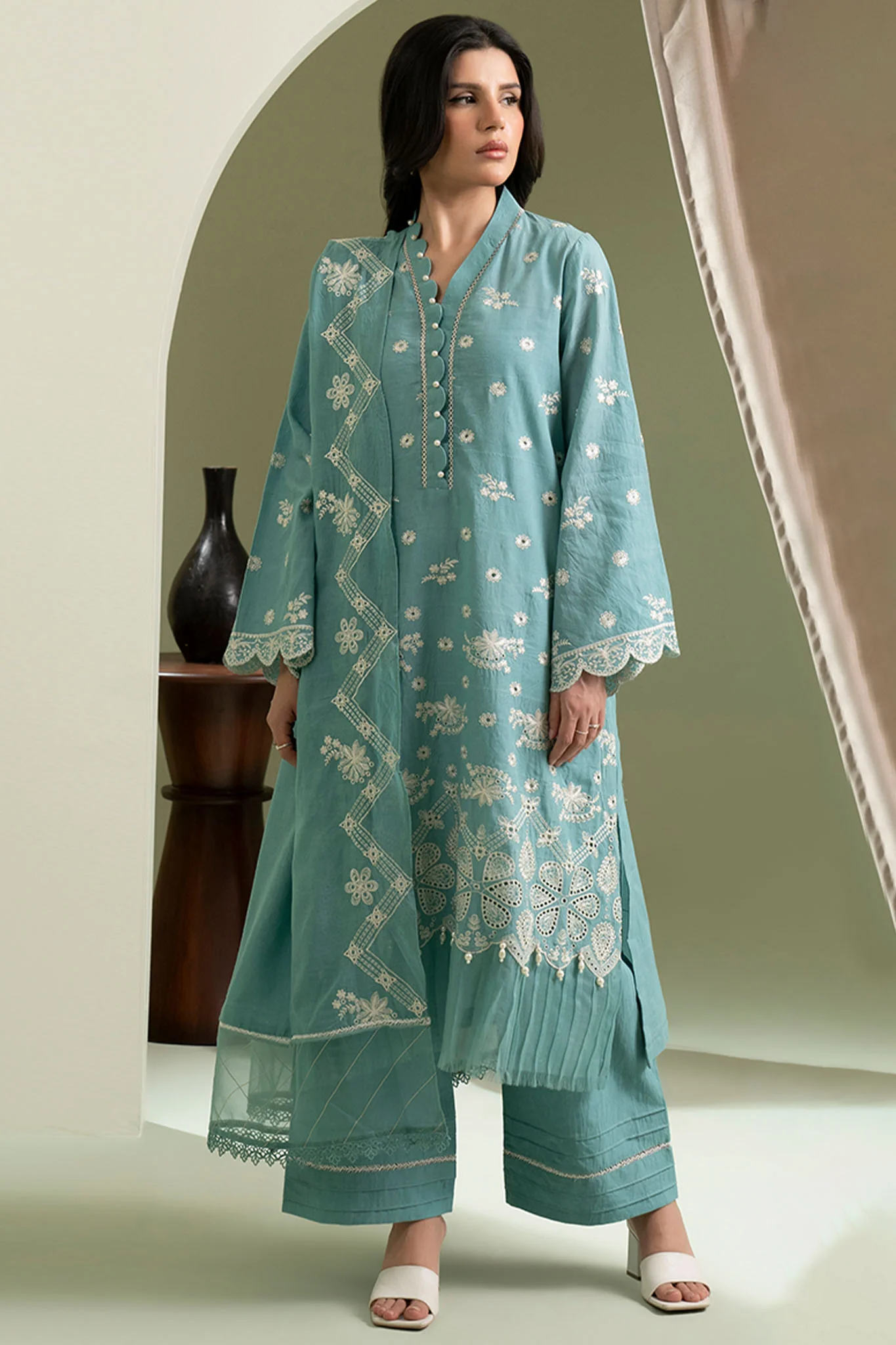 Zellbury Unstitched 3 Piece Lawn Suit-WUS-30609