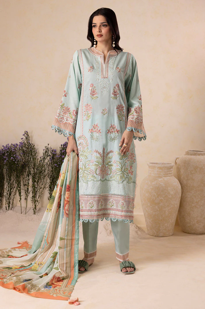 Zellbury Unstitched 3 Piece Lawn Suit-WUS-30612 - Image 4