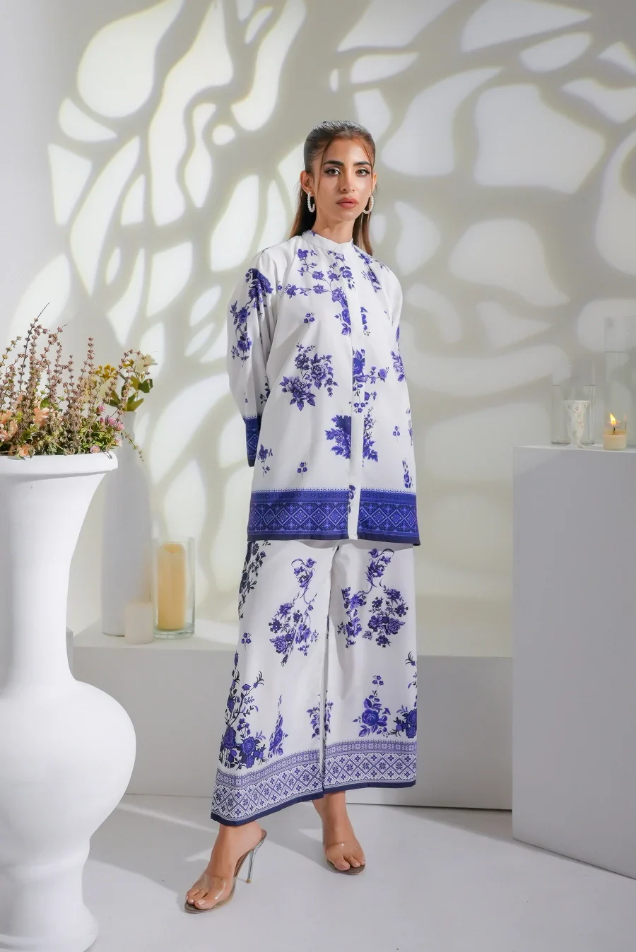 Dhaga Stitched 2 Piece Crepe Suit-Zen