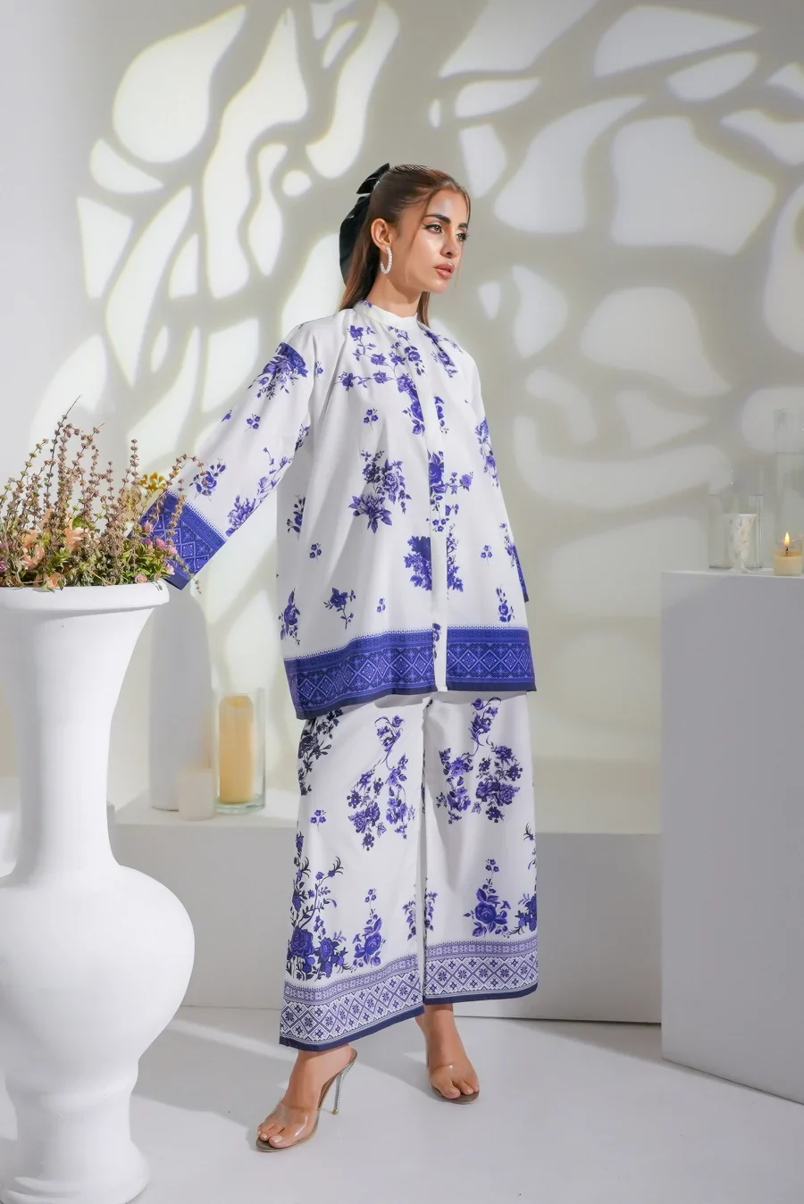Dhaga Stitched 2 Piece Crepe Suit-Zen - Image 3
