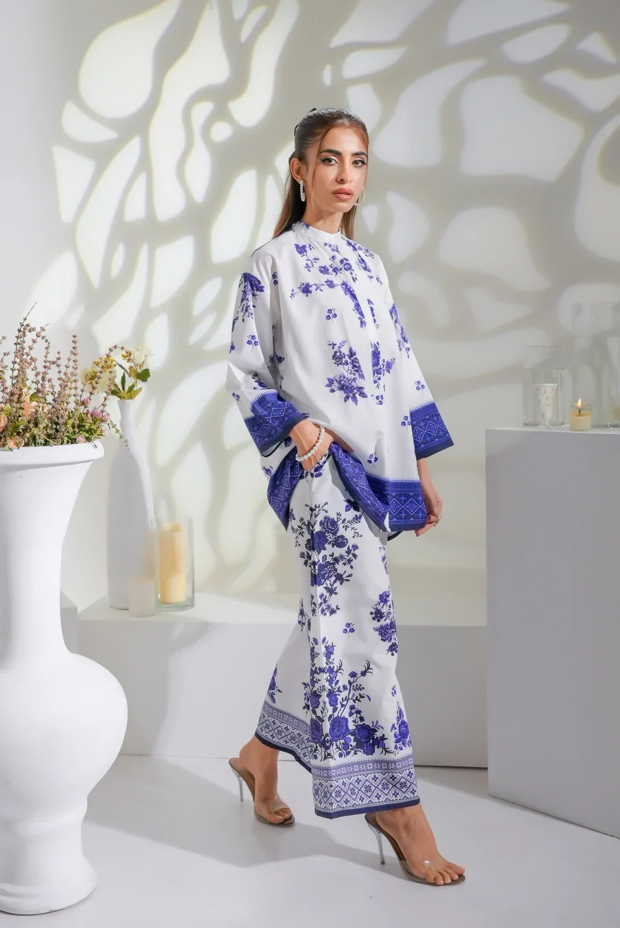 Dhaga Stitched 2 Piece Crepe Suit-Zen - Image 4