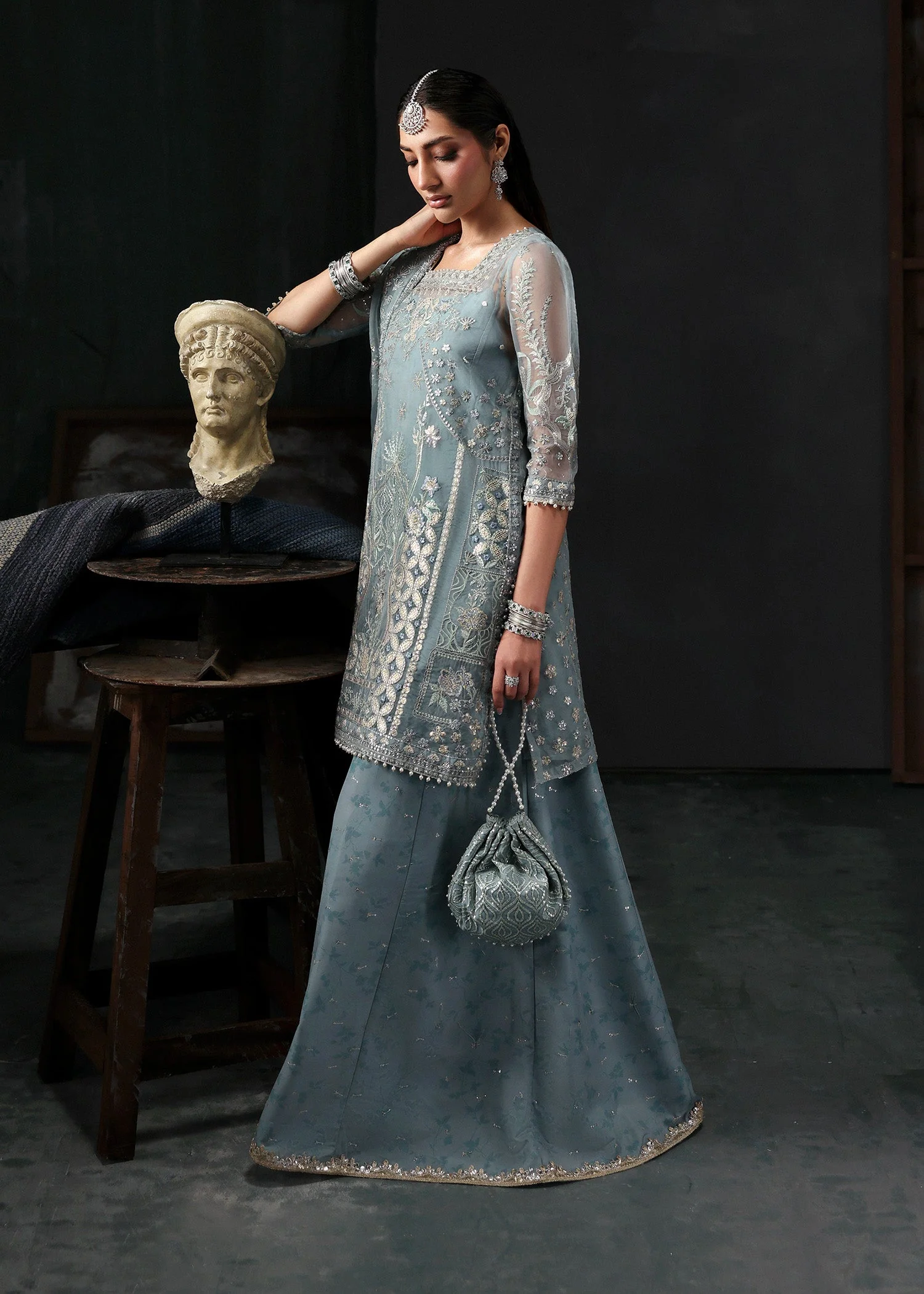 Tara By Sardinia Unstitched 3 Piece Wedding Collection-ZEPHYR - Image 5