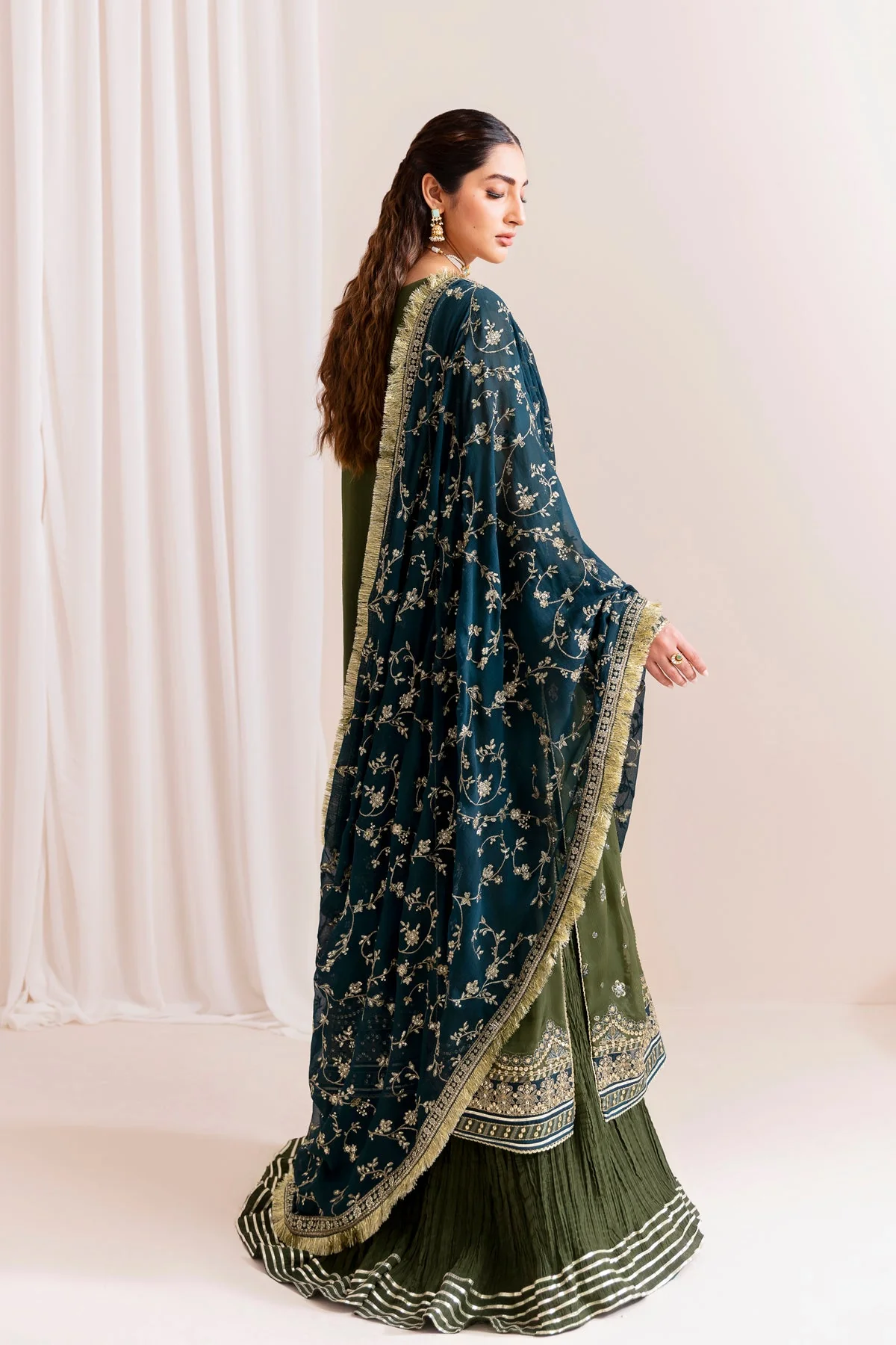 Xenia Unstitched 3 Piece Formals Suit-03-Mahvash - Image 3