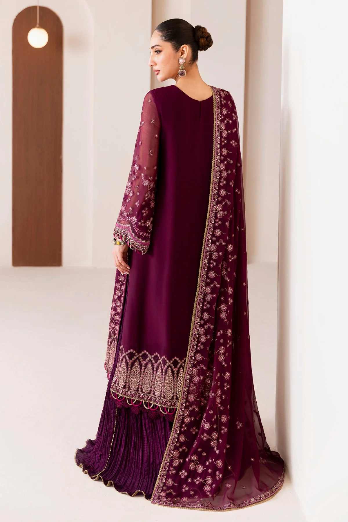 Xenia Unstitched 3 Piece Formals Suit-05-Aroosh - Image 3