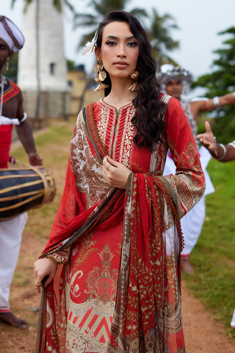 Saffira By Gulaal Unstitched 3 Piece Luxury Lawn Suit-Zhuri - Image 3