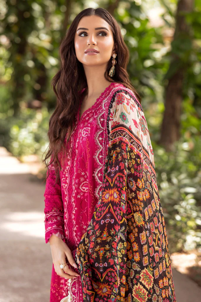Zinnia By Faiza Saqlain Unstitched 3 Piece Luxury Lawn Collection-Varda - Image 4