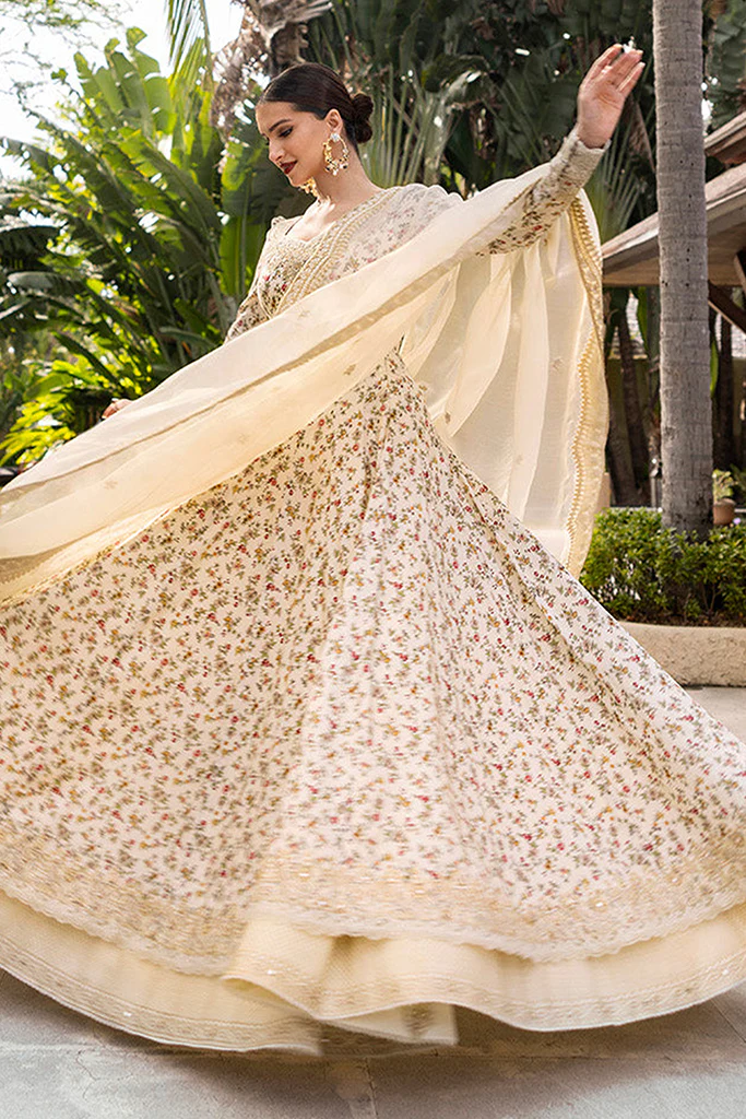 Zinnia By Faiza Saqlain Unstitched 3 Piece Luxury Lawn Collection-Vinika - Image 3