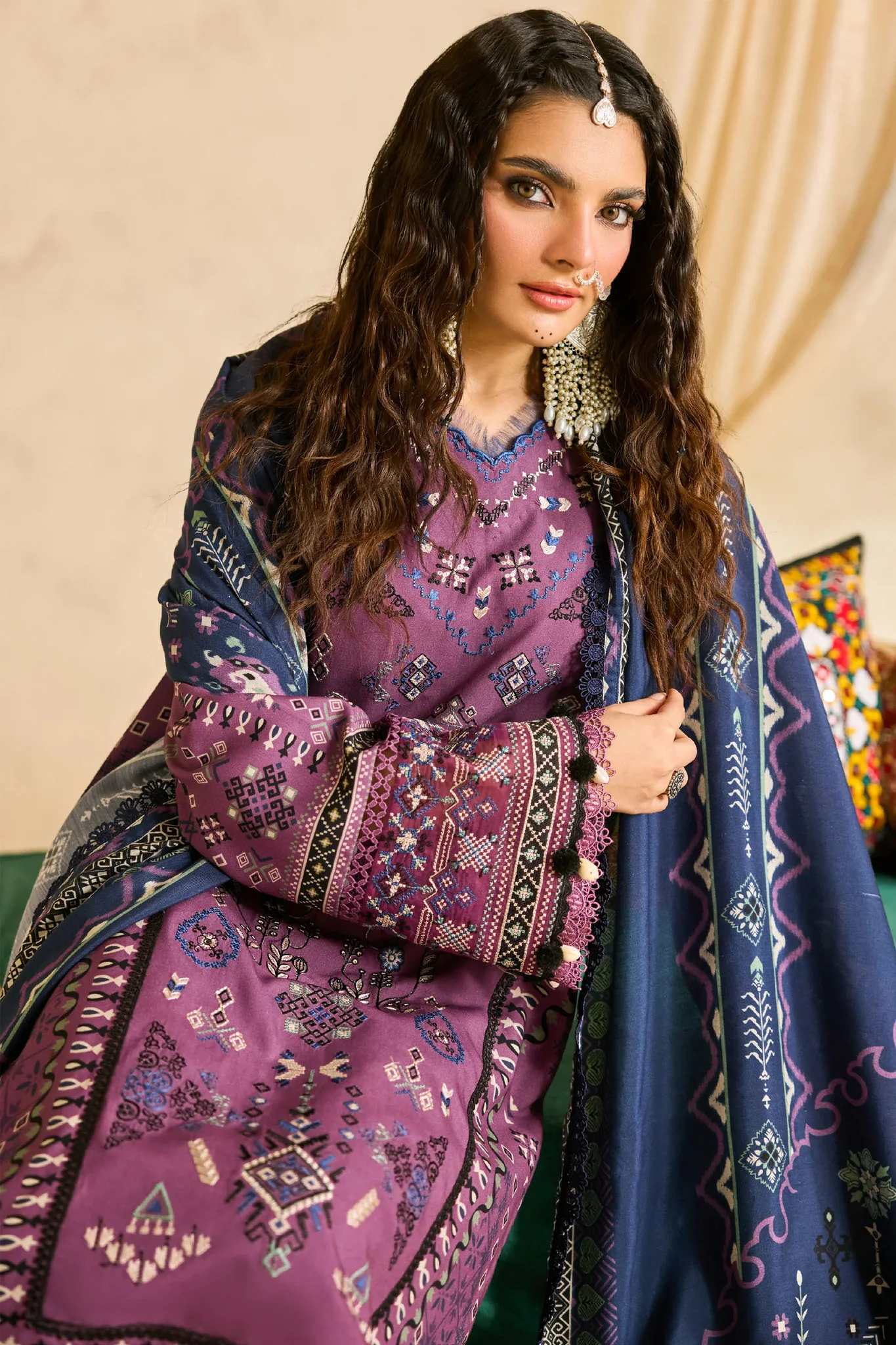 Zync One Nation By Florent Unstitched 3 Piece Winter Vol-01 Suit-FL-05-B - Image 2