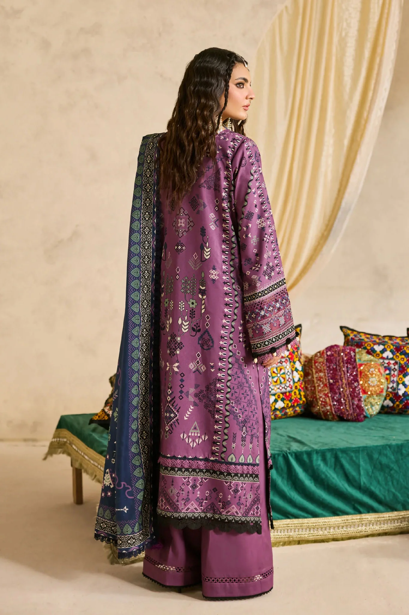 Zync One Nation By Florent Unstitched 3 Piece Winter Vol-01 Suit-FL-05-B - Image 3