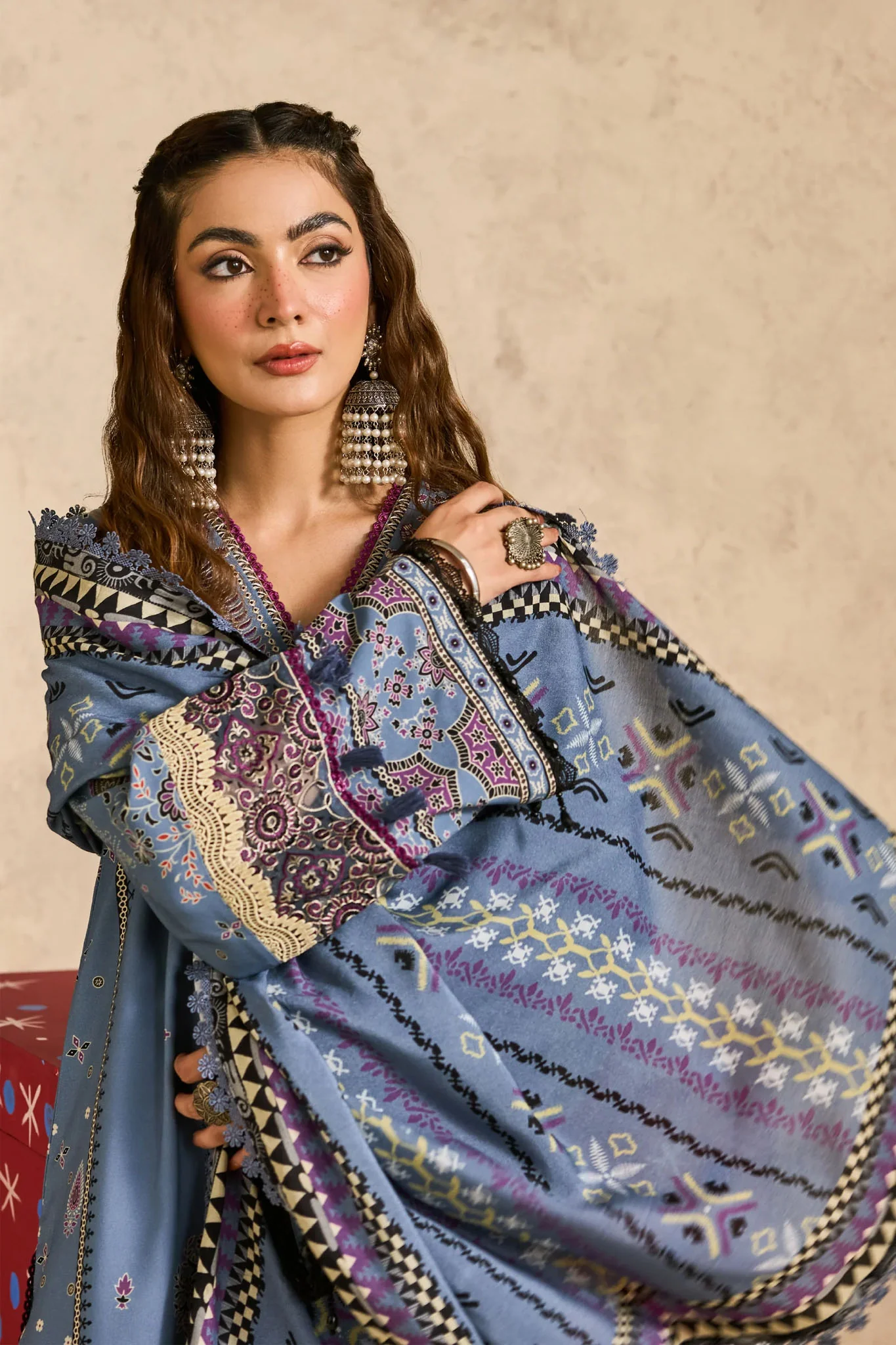Zync One Nation By Florent Unstitched 3 Piece Winter Vol-01 Suit-FL-06-A - Image 4