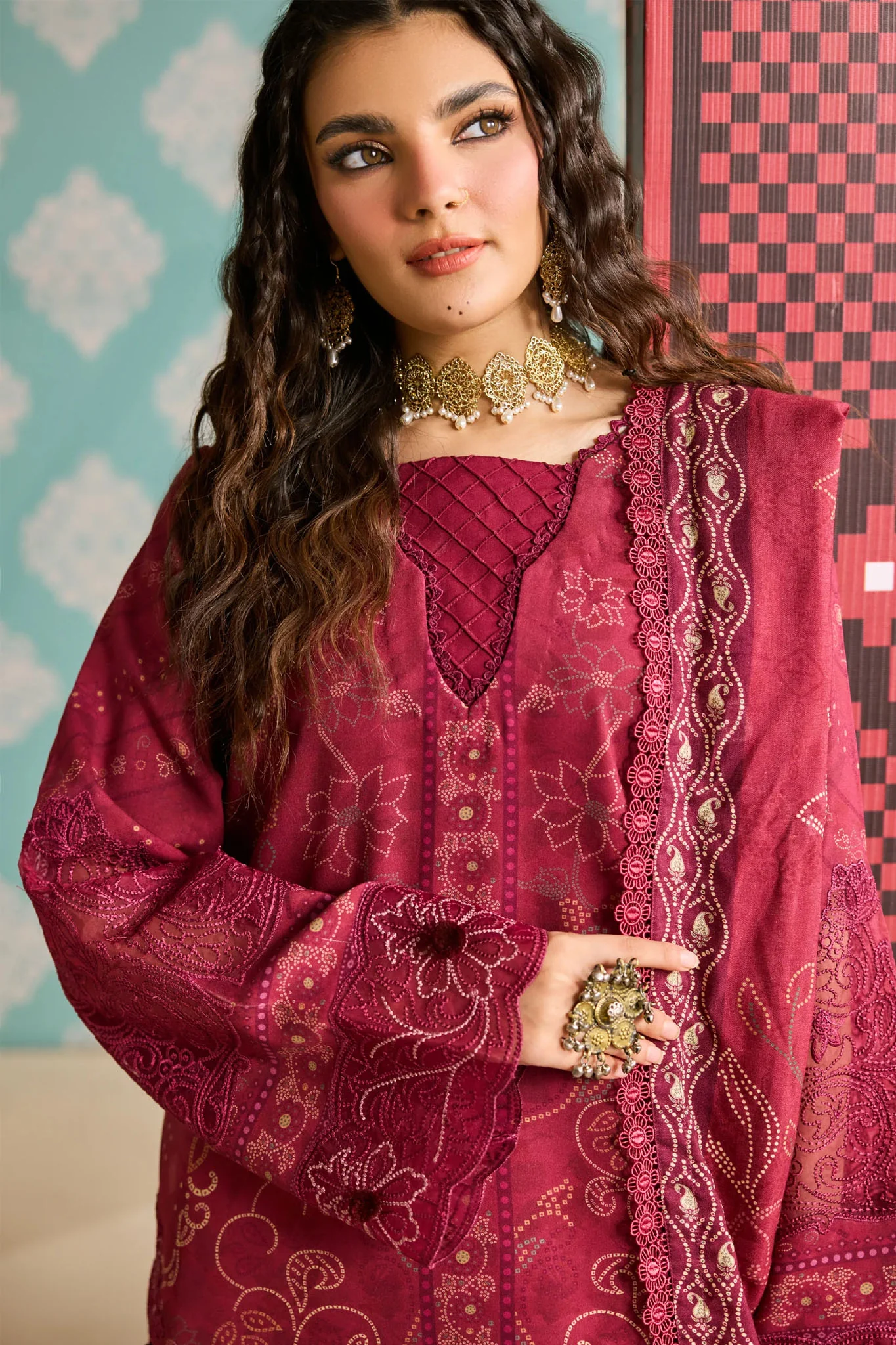 Zync One Nation By Florent Unstitched 3 Piece Winter Vol-01 Suit-FL-08-B - Image 2