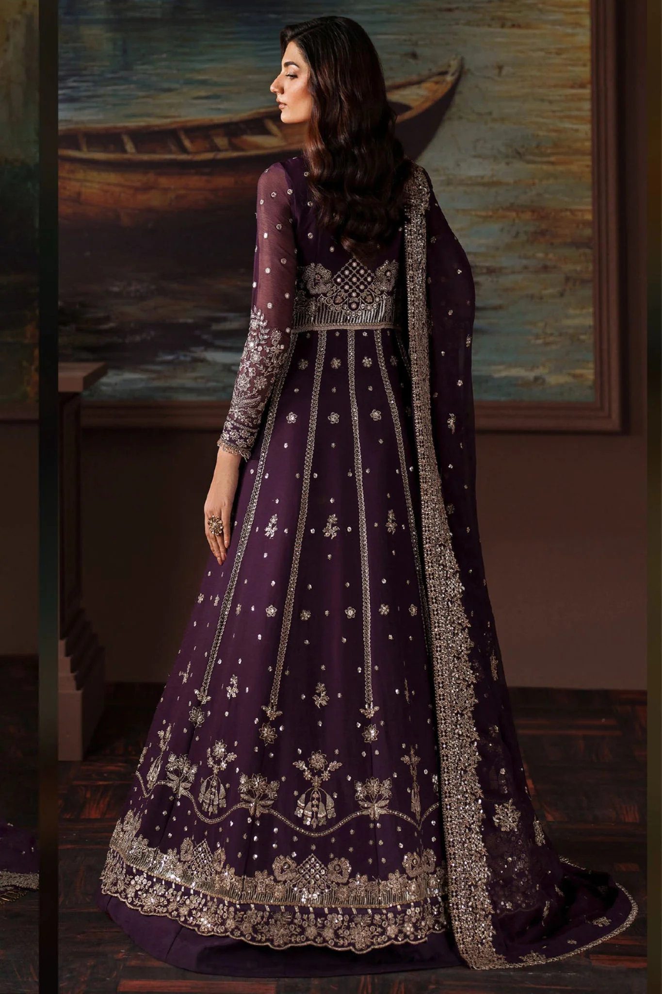 Zarif Unstitched 3 Piece Premium Chiffon Suit-ZRF-PRC-01 IRELEEN - Image 3