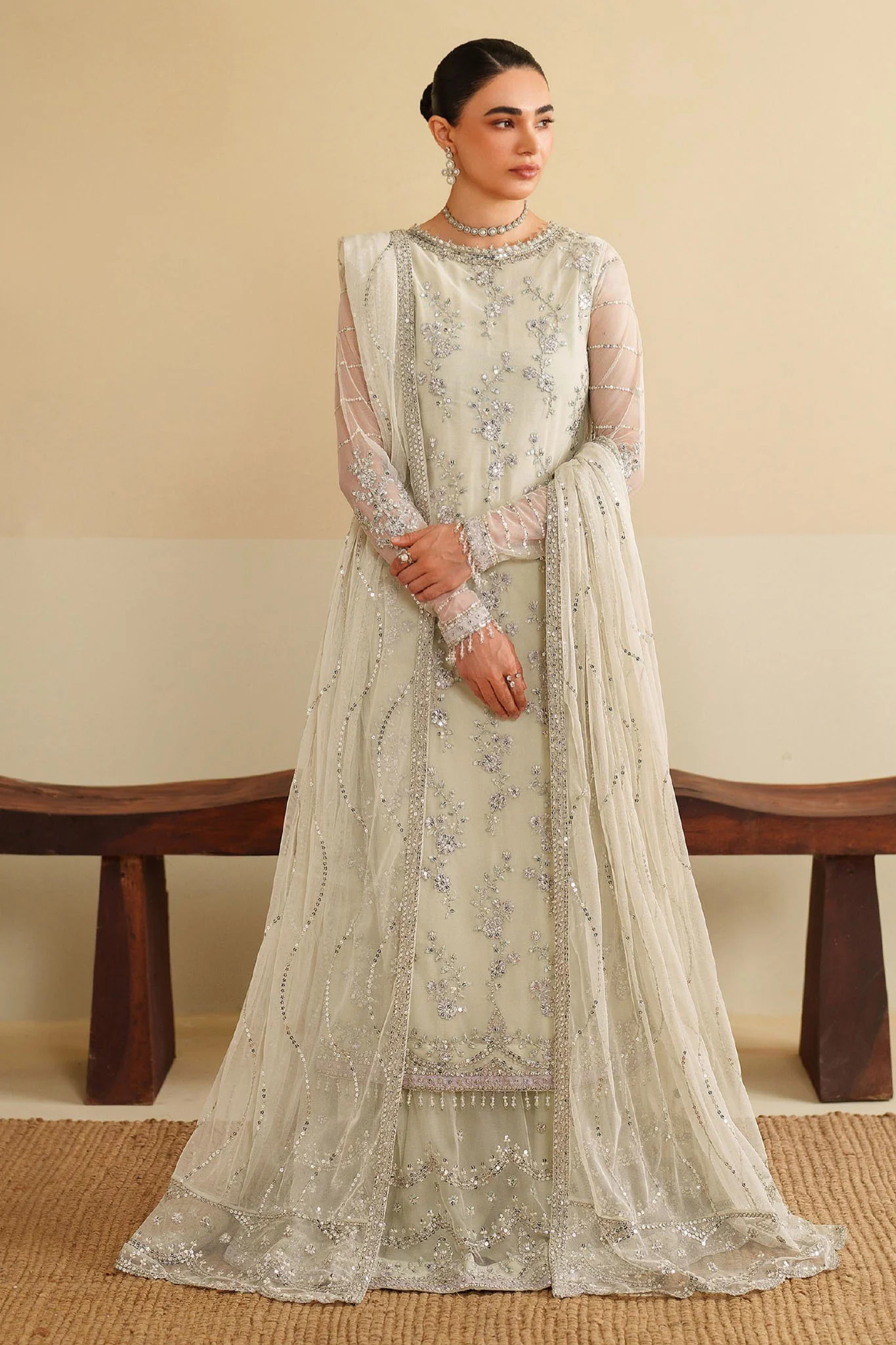 Roohi By Zarif Unstitched 3 Piece Formal Edit Suit-ZRF-RFE-02-LEEMAH