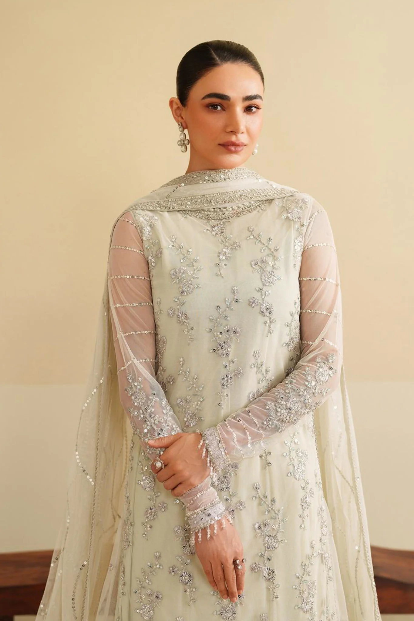 Roohi By Zarif Unstitched 3 Piece Formal Edit Suit-ZRF-RFE-02-LEEMAH - Image 2