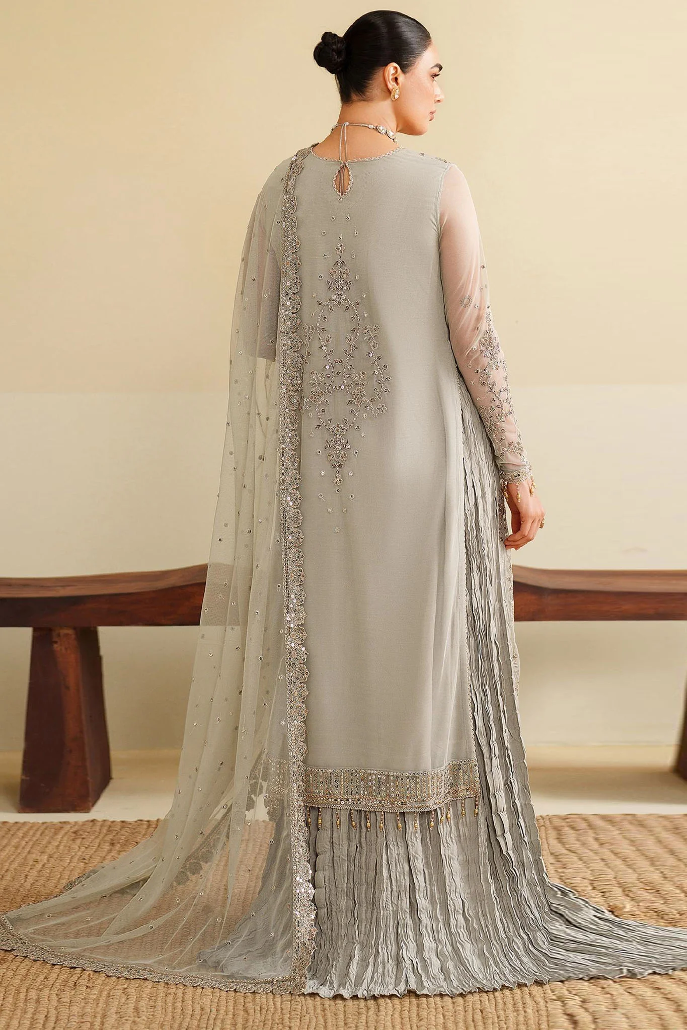 Roohi By Zarif Unstitched 3 Piece Formal Edit Suit-ZRF-RFE-06-MILAAN - Image 4