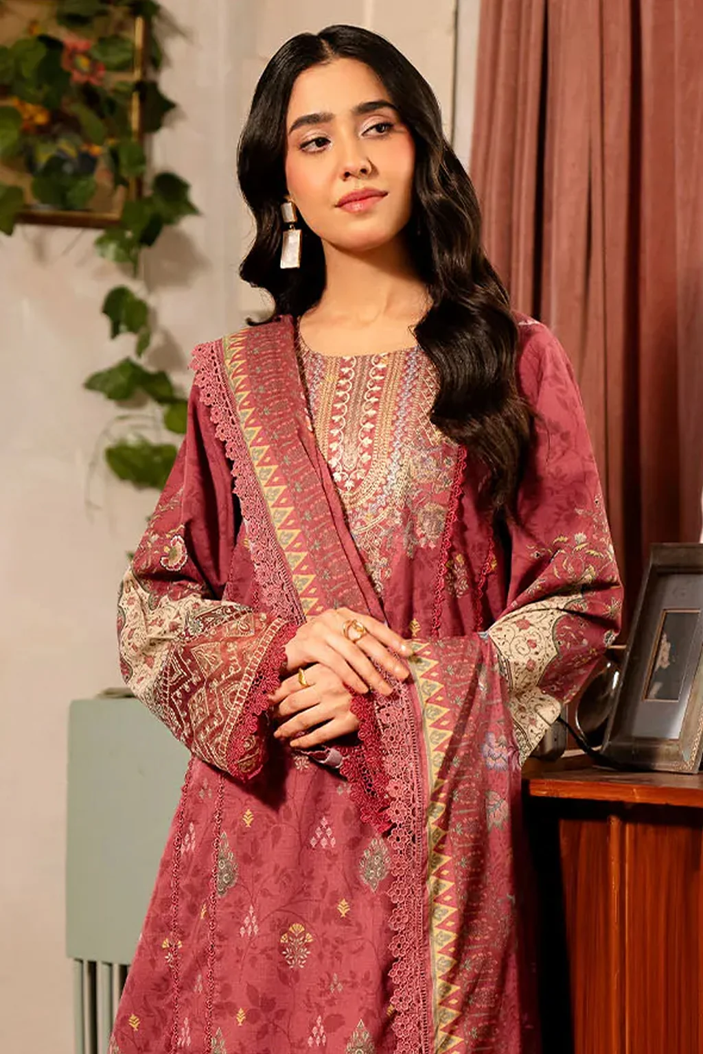 Zync By Florent Unstitched 3 Piece Daily Wear Suit-FL-06-B - Image 2