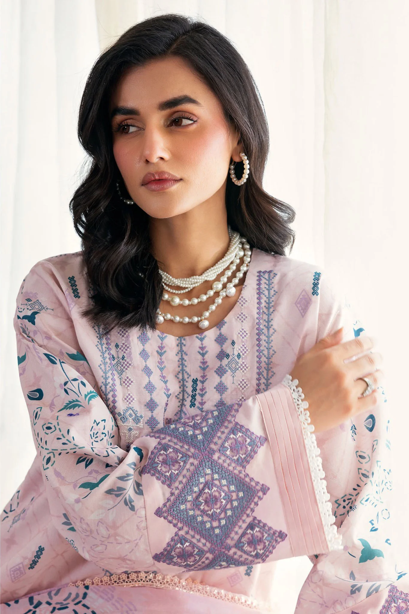 Zync By Florent Unstitched 3 Piece Daily Wear Vol-02 Suit-ZY-03-B - Image 3