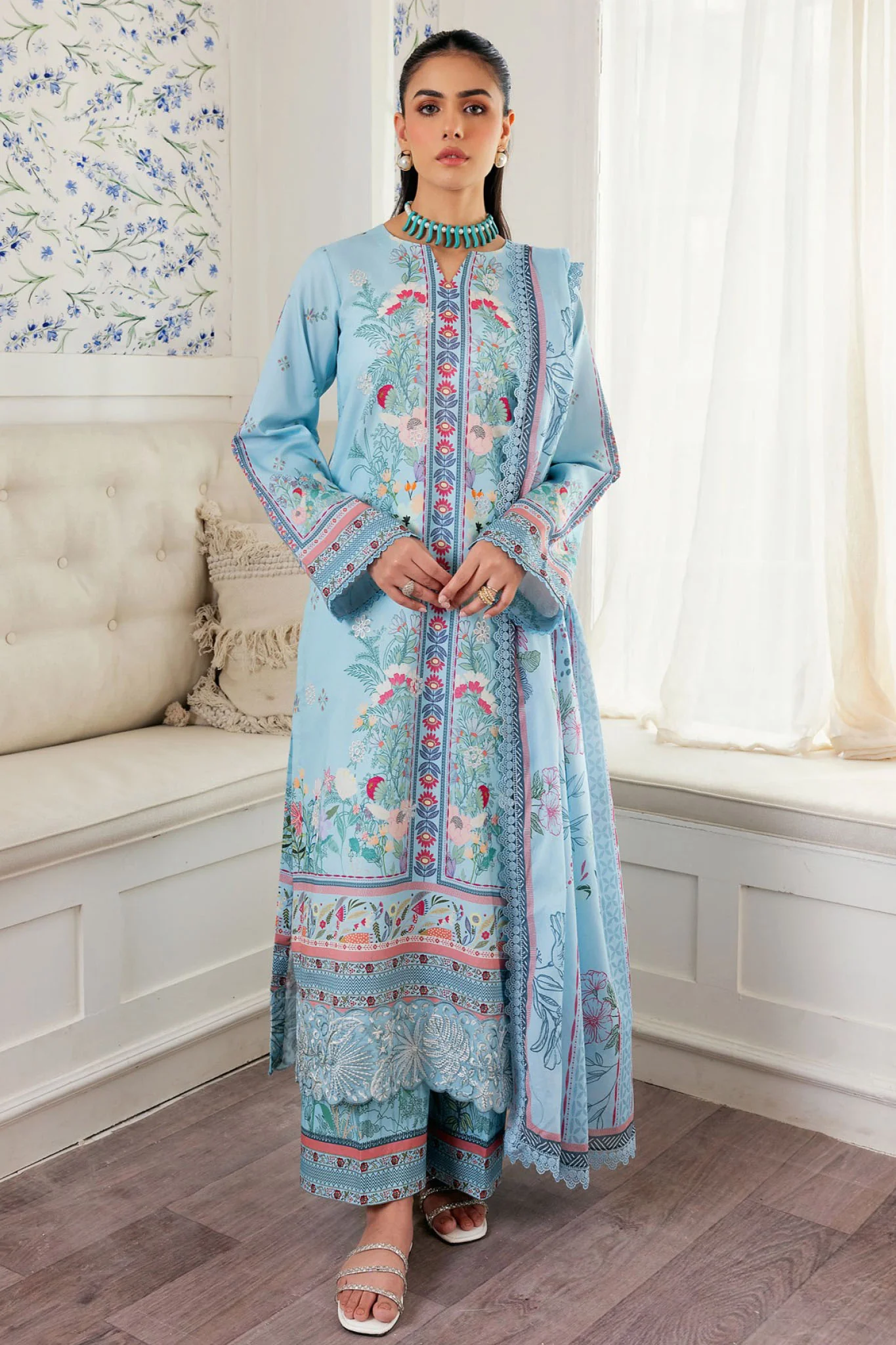 Zync By Florent Unstitched 3 Piece Daily Wear Vol-02 Suit-ZY-06-A
