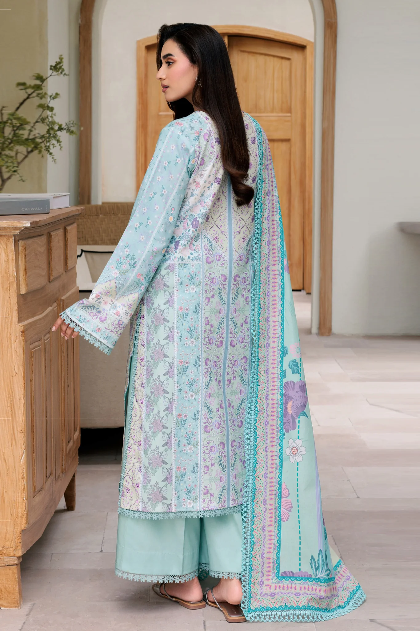 Zync By Florent Unstitched 3 Piece Daily Wear Suit-ZYNC-FL-05-A - Image 3