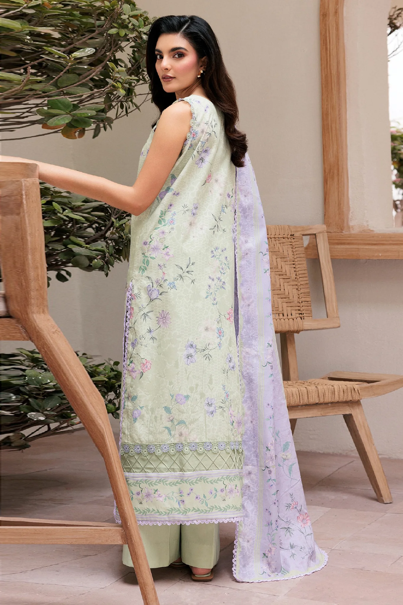 Zync By Florent Unstitched 3 Piece Daily Wear Suit-ZYNC-FL-06-A - Image 3