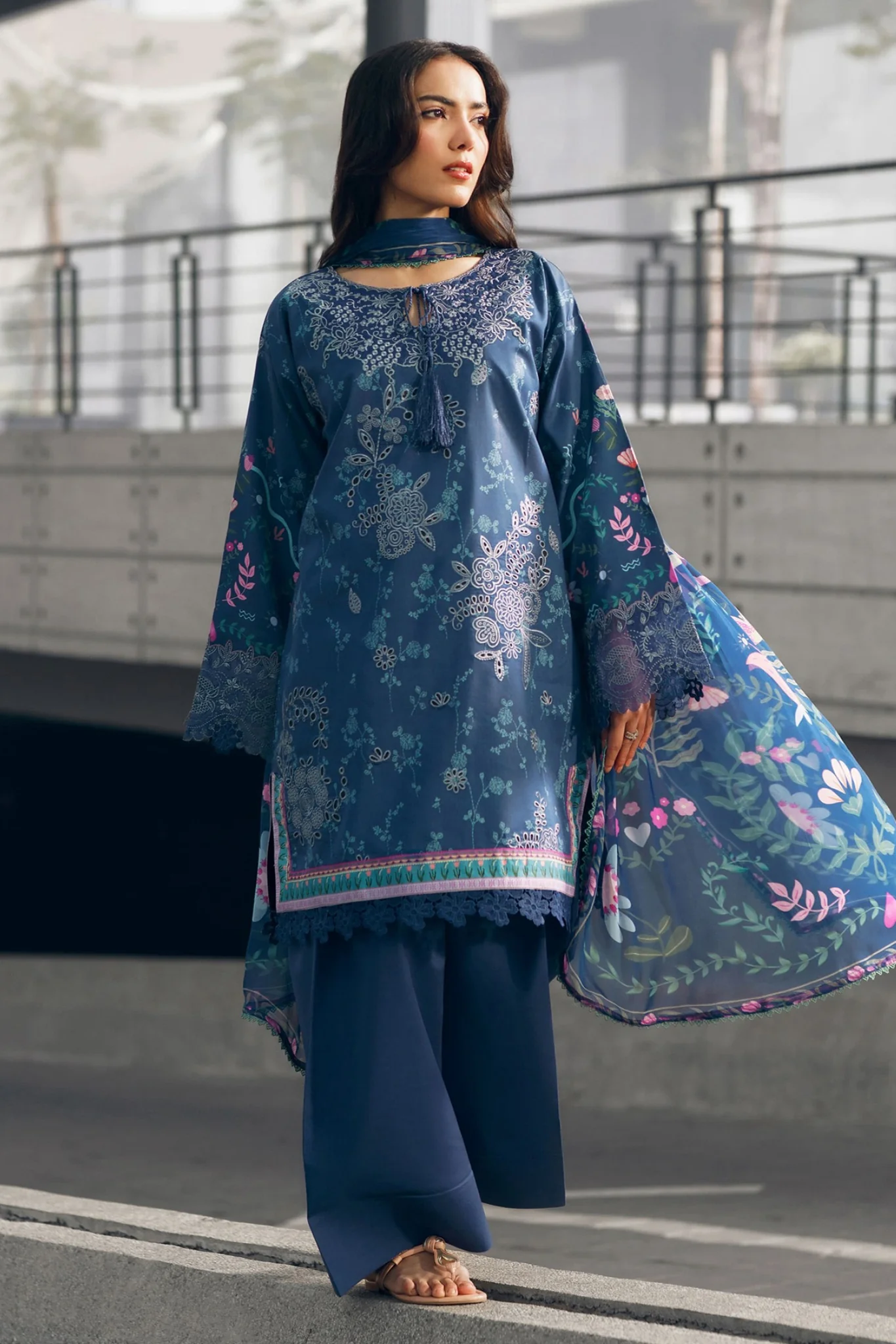 Zync Summer Essentials By Florent Unstitched 3 Piece Summer Vol-02 Suit-FZ-1A