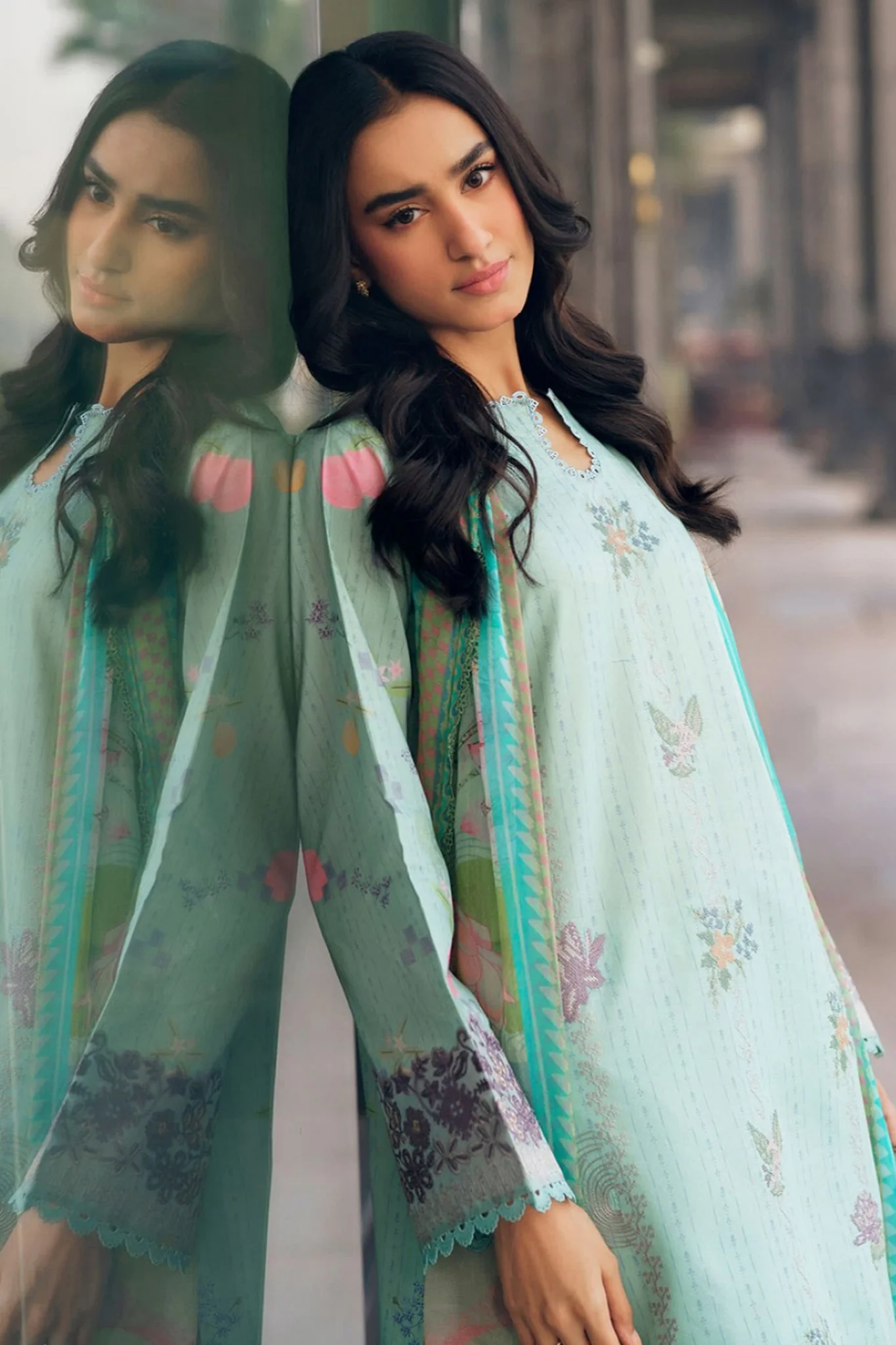 Zync Summer Essentials By Florent Unstitched 3 Piece Summer Vol-02 Suit-FZ-5B - Image 2